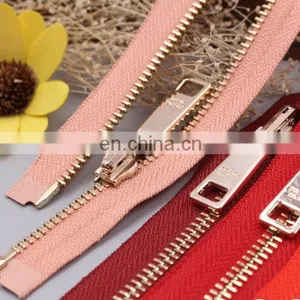 Hot Sale Teeth Open-end Colorful Metal Zippers Custom Fashion Zipper for Clothes Accessories thumbnail-5