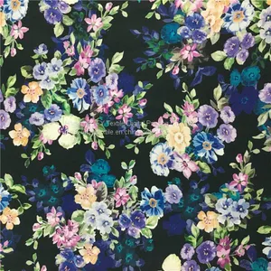 Hot Sale 100%Cotton Border Digital Print Dress Fabric thumbnail-1