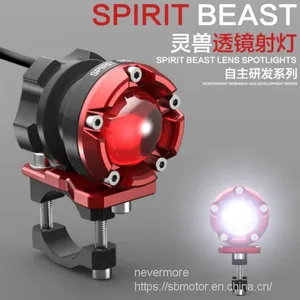 Spirit Beast Motorcycle Modified LED Spotlight Super Bright Lights 10W EL101 L1 thumbnail-1