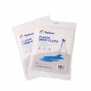 LDPE Transparent Plastic Drop Cloth/dust Resist Film Furniture Cover Drop Cloth thumbnail-1