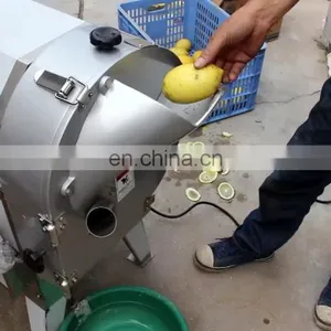 Garlic Leek Green Vegetable Cutter Potato Apple Lemon Cutting Machine thumbnail-1