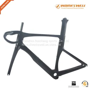 Aero Carbon Bike Frame Full Carbon Road Bicycle Frames Racing Bike Frameset BB86 thumbnail-2