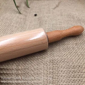 Wooden Rolling Pin,Made of Beech Wood thumbnail-2