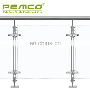 Pemco Cheap Price Balcony 304/316 Stainless Steel Glass Balustrade thumbnail-2