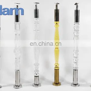 Glass Rail Balustrade Crystal Indoor Standing Handrail Design thumbnail-1