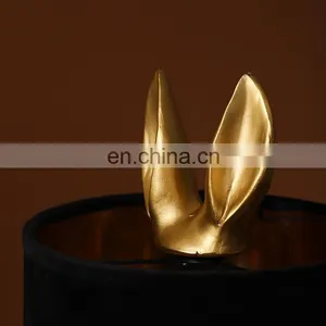 Wholesale High Quality Unique Design Rabbit Animal Shape Polyresin Desk Light Saving Energy Home Decor Resin Table Lamps thumbnail-4