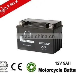 12v 9ah YTX9-BS Maintenance Dry Charge Free Motor Battery thumbnail-1