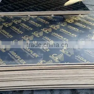 Black Film Faced Plywood / 18mm Film Faced Plywood / Plastic Film Faced Plywood thumbnail-1