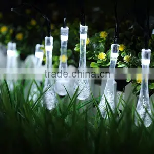 LED Water Drop Solar String Fairy Waterproof Lights Christmas Lights Solar Powered String Lights for Garden, Patio, Yard HNL213S thumbnail-2