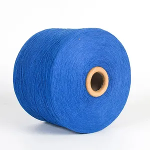Ne12s Blue OE Regenerated Cotton Yarn for Gloves Recycled Tc CVC Yarn thumbnail-3