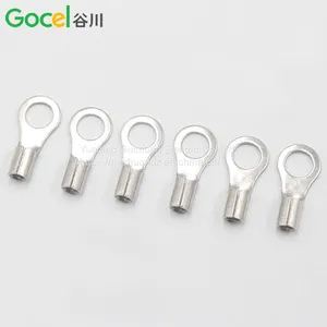 Cold-pressed Terminal Bare End Brass Wire Nose Silver-plated Terminal Lug thumbnail-2