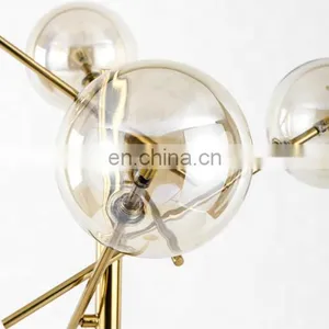 Nordic Simple Floor Lamps Designer Plated Gold Metal Living Room Bedroom Standing Lamp Lighting Fixture thumbnail-3