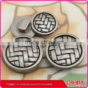 High Quality Classical Plastic Shank Button With Knit Pattern thumbnail-1