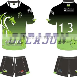 Professional Producing 100% Polyester Rugby Practice Jersey Made in China thumbnail-2