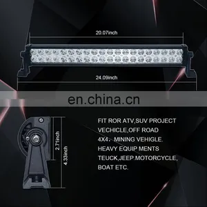 120W Waterproof LED Flood Spot Lamps Lights for Jeep Off Road SUV ATV LED Work Bar Lights thumbnail-5