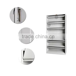 (DL-B1 )5 Layers Foldable Metal Display Rack for Newspaper or Magazine/ Storage Metal Book Rack thumbnail-4