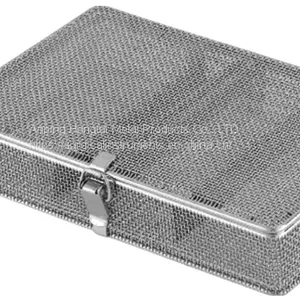 Stainless Steel Screens for Small Parts With Clip Closure MICRO MESH TRAYS Micro Fine Mesh Baskets With Lids thumbnail-4