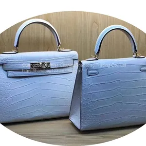 Himalayan Bag Women's Crocodile Leather Women's Bag 2022 New Luxury Brand Leather Bag Hand-Held Platinum Bag thumbnail-1