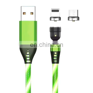 Hot Selling 540 Degree Rotation Wholesale 3 in 1 Connectors Magnetic Usb Cable Charging Cable For Smartphone thumbnail-4