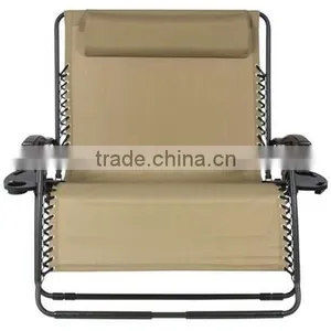 Double Chair Folding Zero Gravity Recliner Chair/Sun Lounger/Beach Chair thumbnail-3
