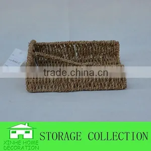 Eco-friendly Natural Seagrass Woven Bar Paper Napkin Holder thumbnail-2