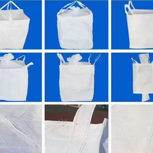 PP In FIBC Bitumen Bolsa Big Bag Loops Four Belts Side Seam HOT SALES Liner 100 Micron Big Bag 1500 Kg Packing 1 Ton Bag thumbnail-3