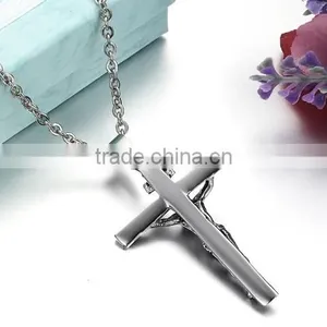 316L Stainless Steel Jesus Cross Men Pendant Necklace Popular Designer Hot Selling thumbnail-4