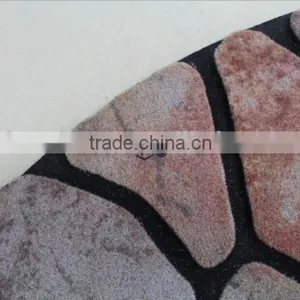 Half Round Flocked Rubber Door Mat thumbnail-3