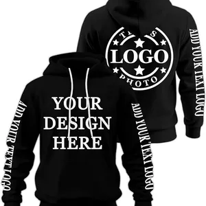Custom Hoodie - Personalized Text/Logo/Photo - Front/Back Design thumbnail-1