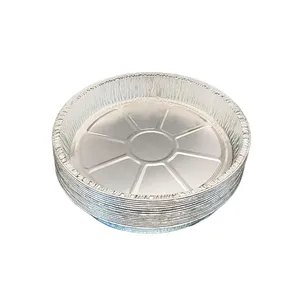 Round 2000ml Disposable Aluminum Foil Container 290x42mm for Baking Roasting and Serving thumbnail-5