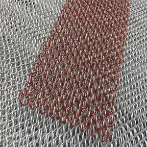 Metal Architectural Mesh Curtain Exterior Wall Cladding Flexible Metal Mesh thumbnail-4