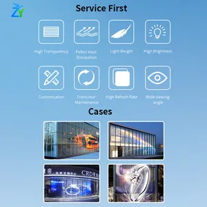 2025 Popular P3.91 P7.81 Transparency LED Display Outdoor Shopping Mall and Elevator Panel Wholesale With New Materials thumbnail-6