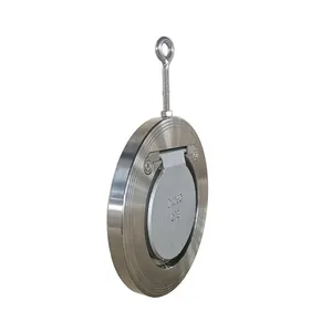 API 150LB 4in 8in CF8 CF8M Stainless Steel 304/316 Soft Seal Wafer Single Round Disc Chip Swing Type Check Valve thumbnail-2
