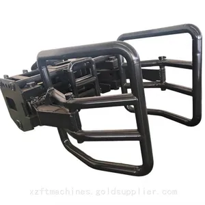 Heavy-Duty Hydraulic Bale Clamp Attachment for Skid Steer Loader With Wide Opening & Anti-Slip Design thumbnail-1