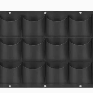 Breathable Fabric Multi-pocket Vertical Garden Planter Wall Hanging Grow Bags for Herb Strawberry Flower Potato thumbnail-1
