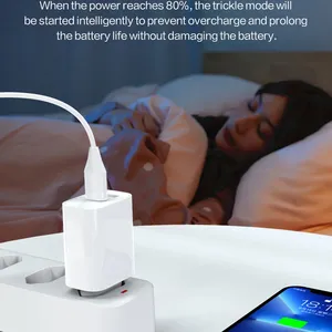 QC3.0 Fast Charging Adapter With 18W USB-C PD Output and Dual Ports thumbnail-5