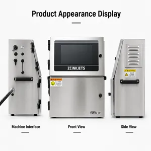 ZCINKJETS 50um Small Character White Inkjet Coding Machine for Cable, Pipe, Plastic & Metal Marking thumbnail-4