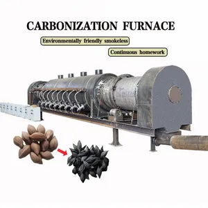 Industrial Palm Waste Charcoal Making Machine Date Palm Waste Biomass Carbonization Furnace Charcoal Line EPC thumbnail-1