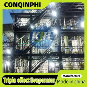 Multi-effect Evaporation Concentration Crystallizer Automatic CIP Cleaning System 304 Stainless Steel PLC Control thumbnail-3