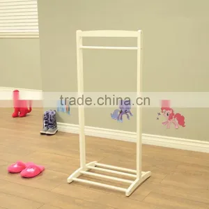 Clothes Wooden Rack for Kids Cloth Dry Rack Clothes Dry Hanger thumbnail-1