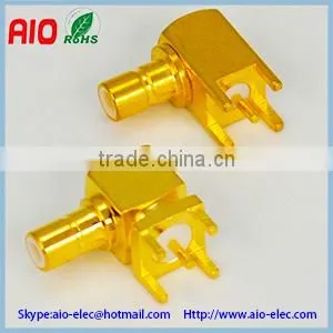90 Degree Right Angle SMA SMB MCX Male Female for PCB Mount RF Connector thumbnail-1