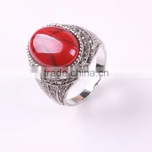 Yiwu Black Spinel Jewelry Single Stone Ring thumbnail-1