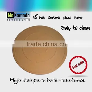 Pizza Grill Pan Stone 15 "Inch Ceramic Pizza Oven Stone thumbnail-1