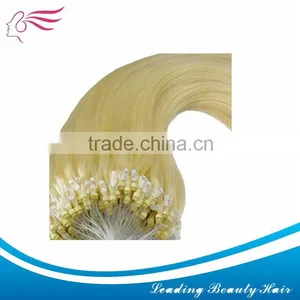 High Quality Cheap Remy Weft With Micro Ring(curly Wave) thumbnail-1