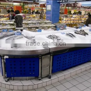 APEX Custom Make Stainless Steel Ice Fresh Fish Refrigerated Table Top Display/seafood Display Cooler/fish Display Refrigerator thumbnail-2