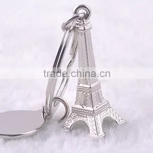 Good Quality Zinc Alloy Key Chain Pendant Small Tower Keychain thumbnail-3