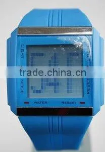 BF3390 Men Watch Plastic Sport Digital LCD Rolling Slogan Promotional Vertical Watch thumbnail-1