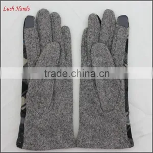 Ladies Wholesale Woolen Top Hand Gloves Women With Belt thumbnail-4