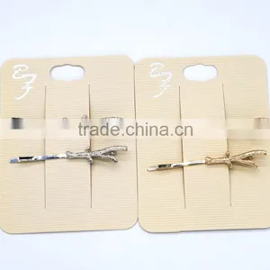 Retro Charm Zinc Alloy Wood Shape Fashion Hair Accessory For Girls thumbnail-2