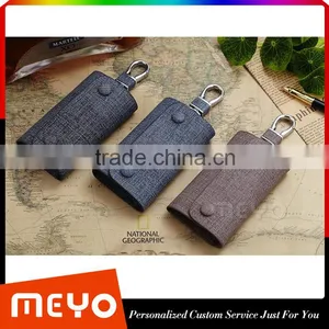 Creative Canvas Leather Key Organizer Wallet for Business Supplier's Choice thumbnail-6
